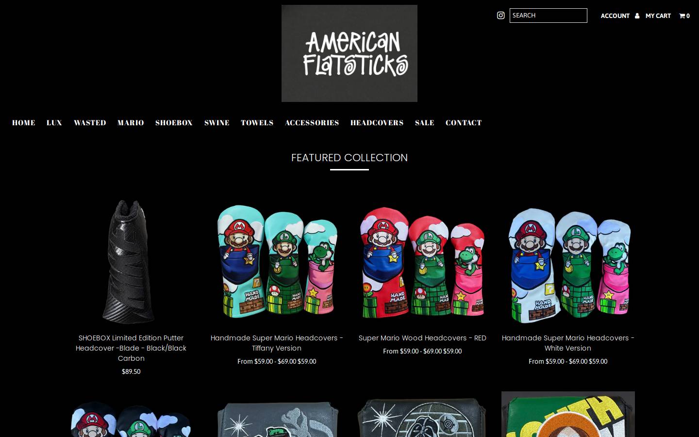 afs.golf homepage screenshot