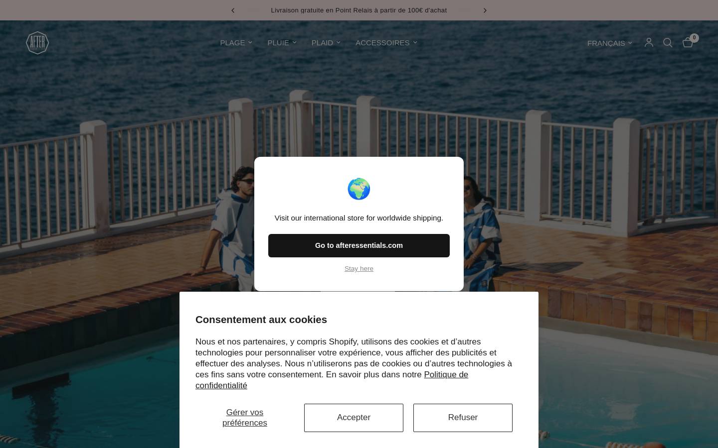afteressentials.fr homepage screenshot