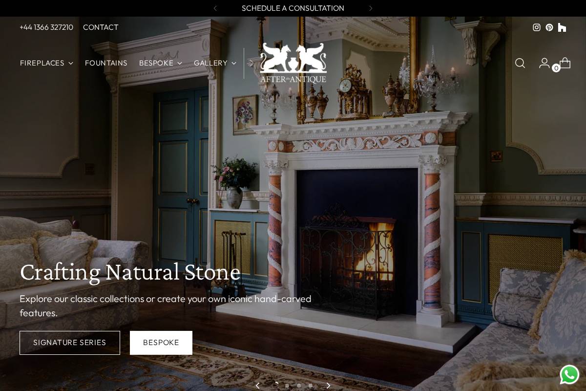 aftertheantique.com homepage screenshot