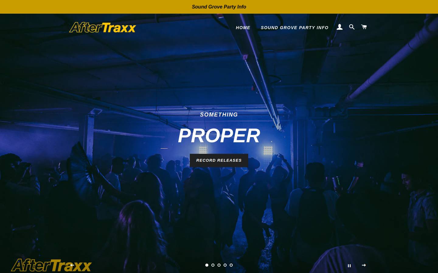 aftertraxx.com homepage screenshot