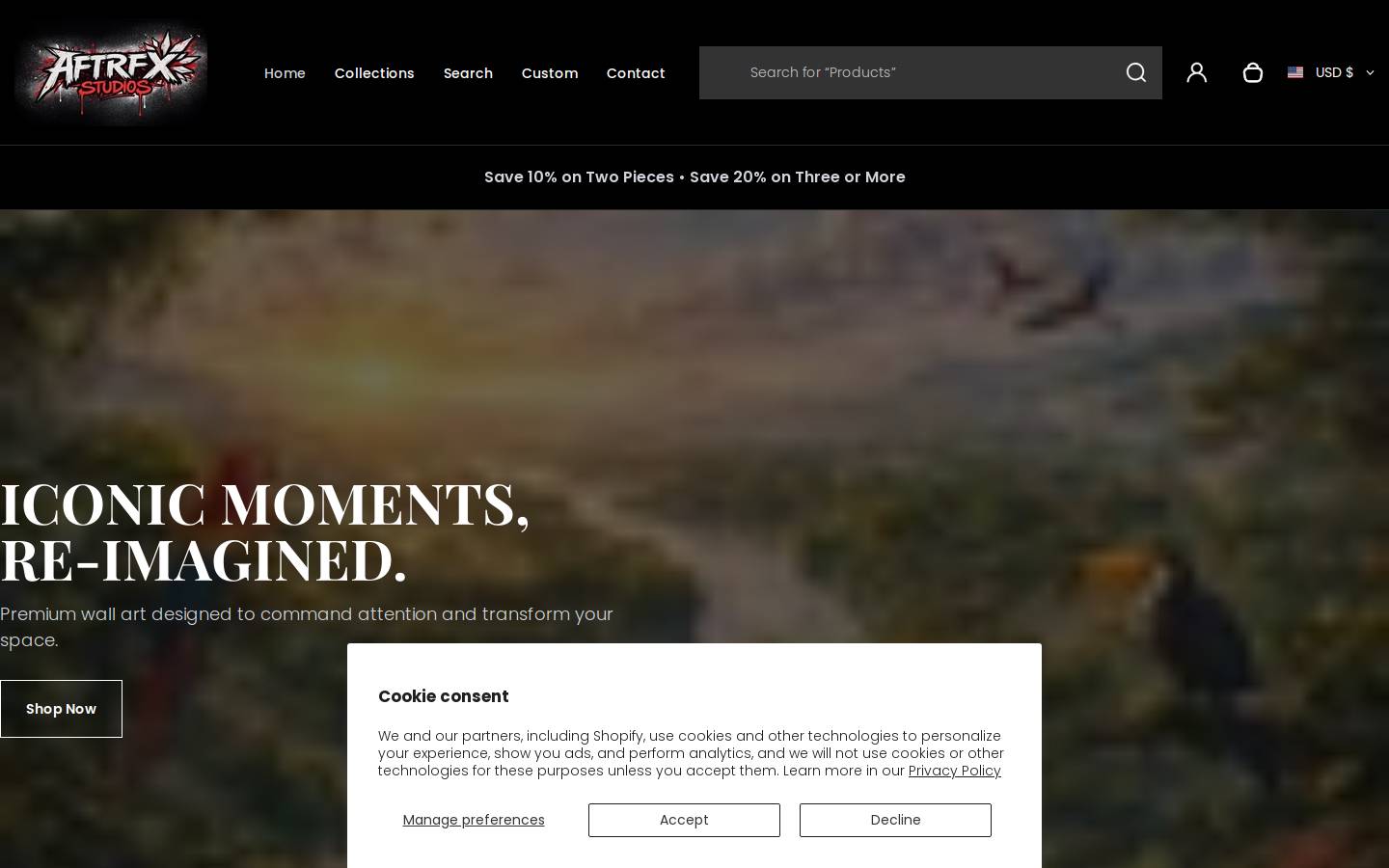 aftrfx.com homepage screenshot