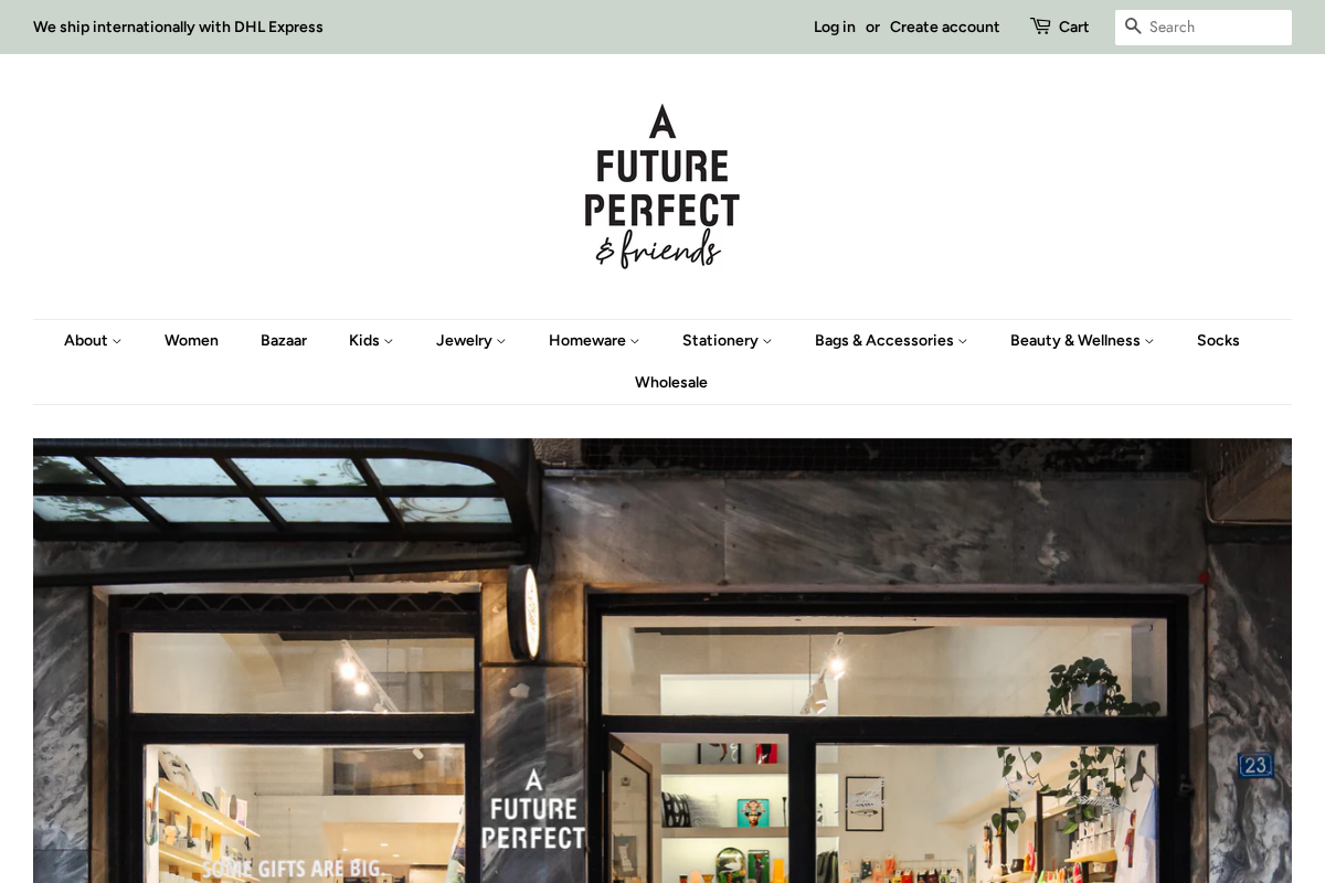 A Future Perfect & Friends homepage screenshot