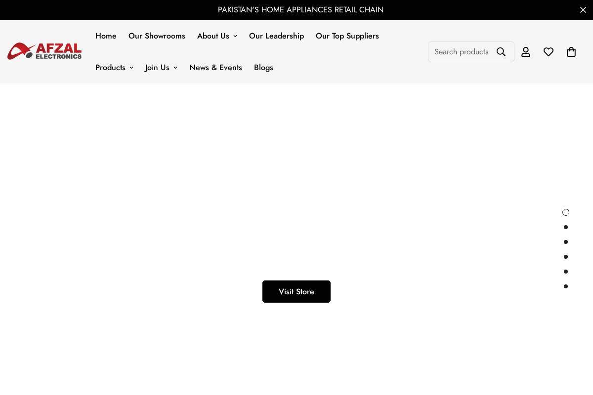 afzalelectronics.com homepage screenshot