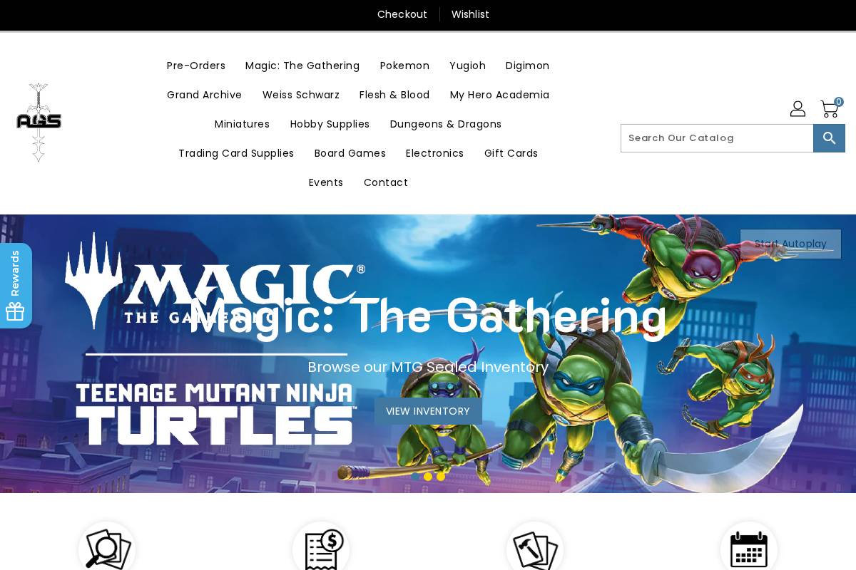 agamesupply.com homepage screenshot