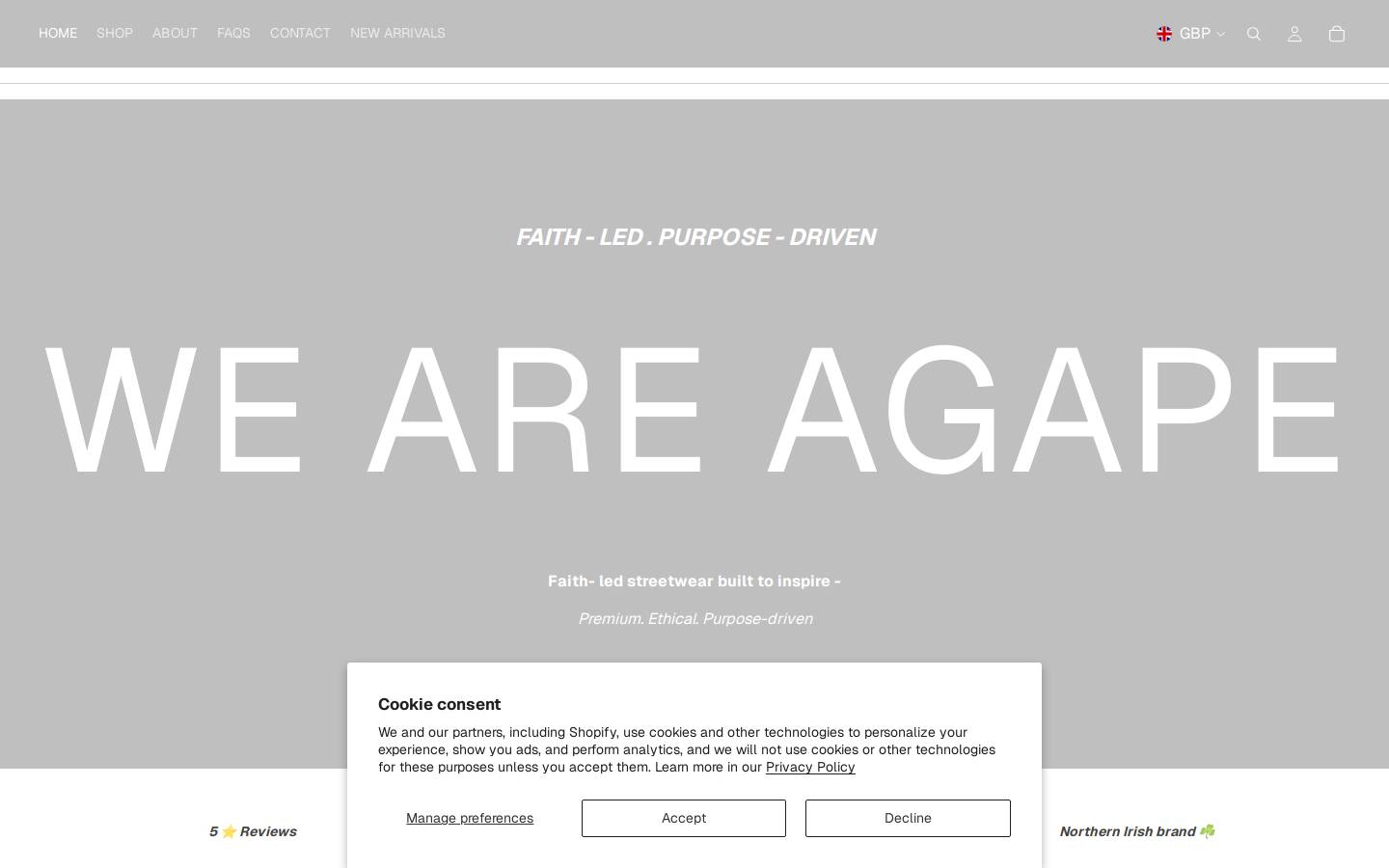agapeprintsdesigns.com homepage screenshot
