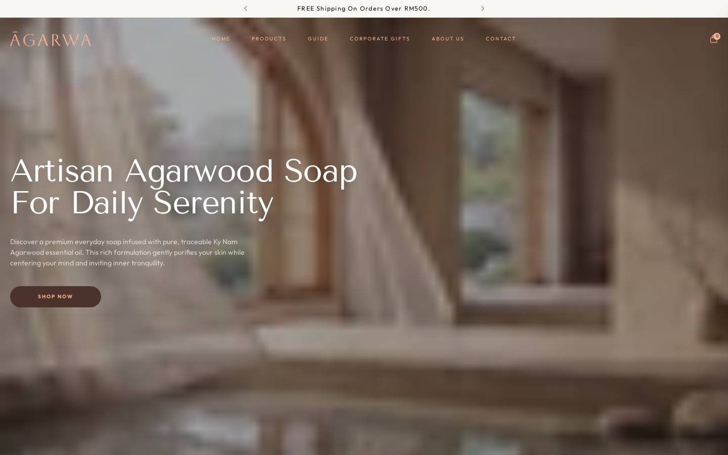 agarwa.com homepage screenshot