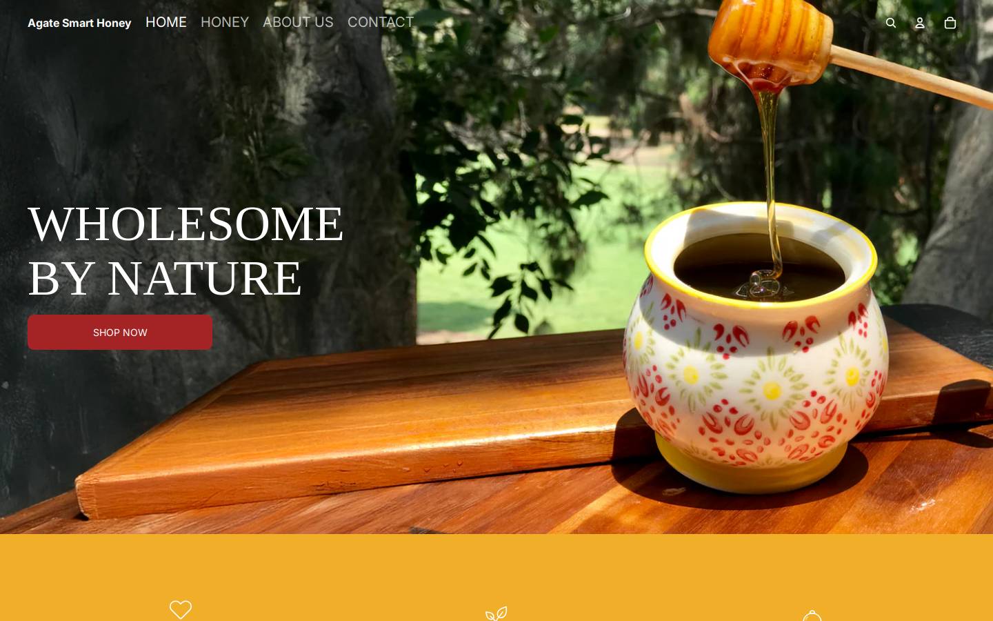 agatesmarthoney.com homepage screenshot