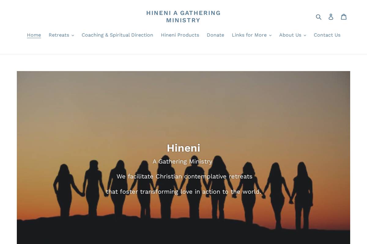 agatheringministry.org homepage screenshot