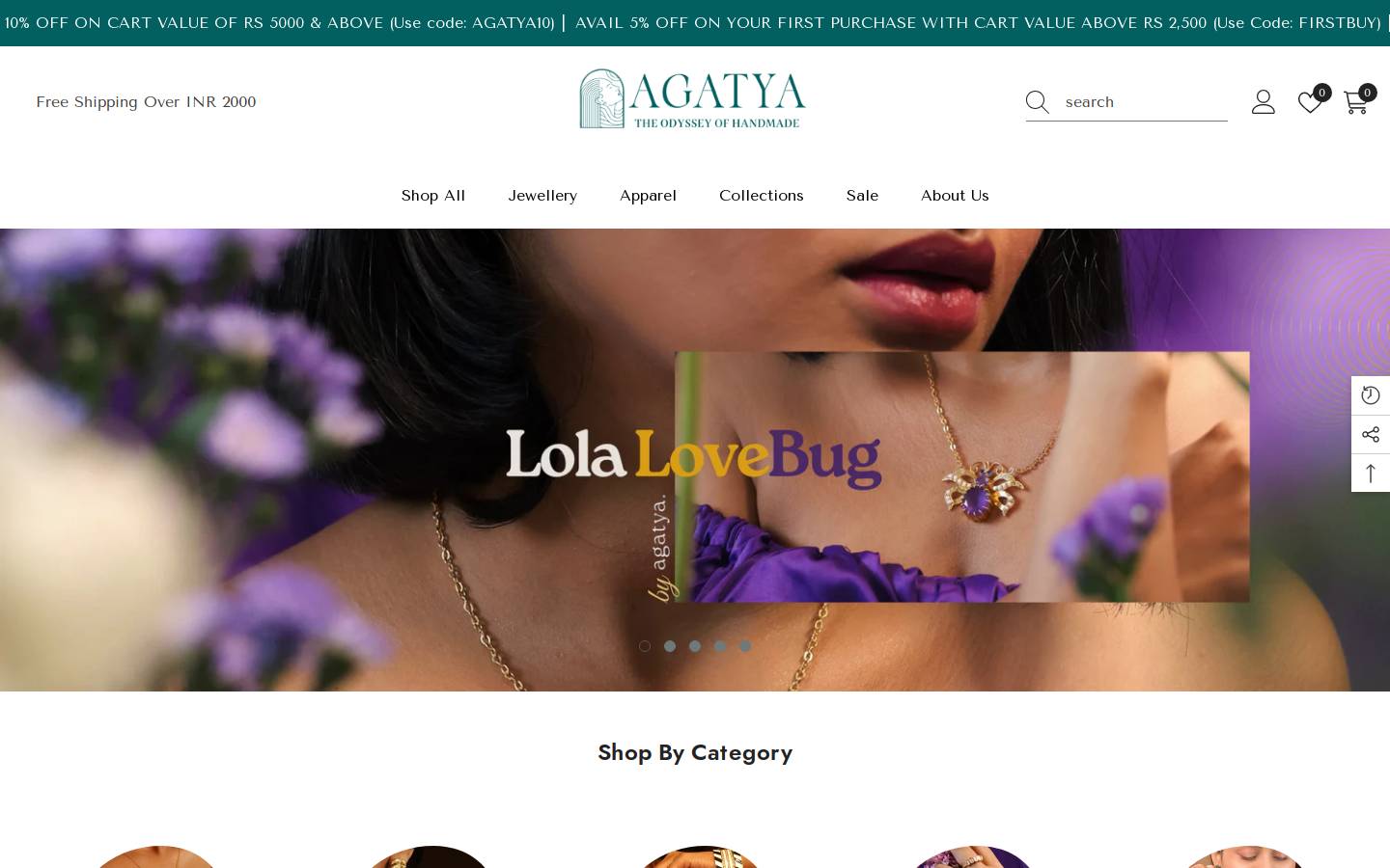 agatya.co.in homepage screenshot