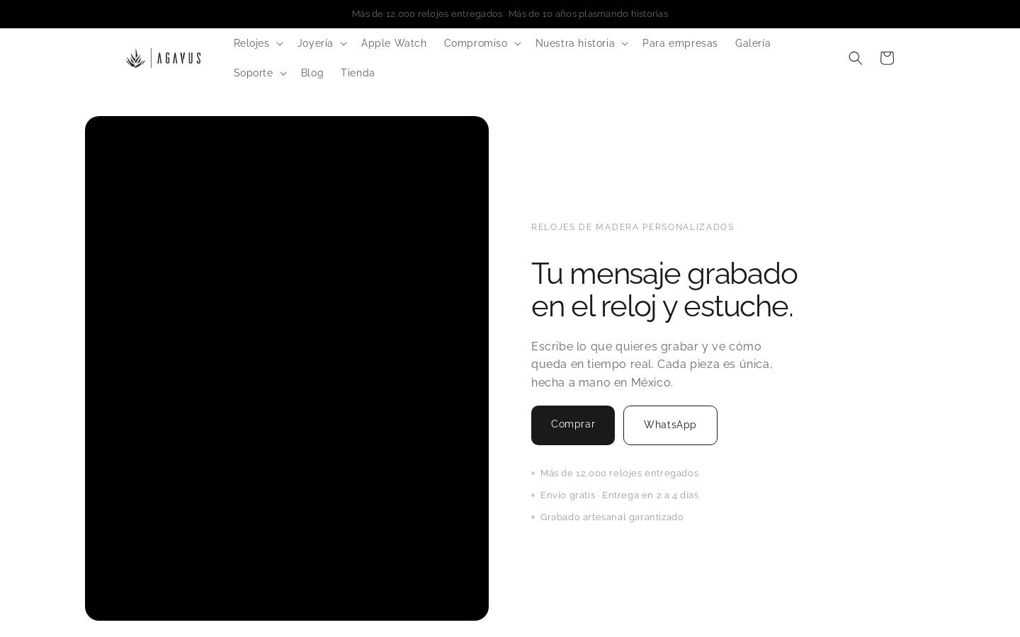 agavus.mx homepage screenshot