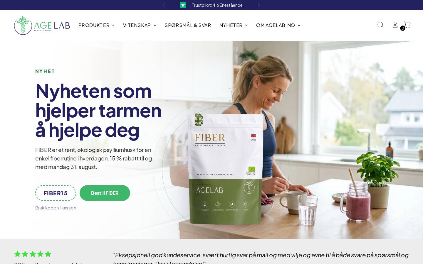 AgeLab homepage screenshot