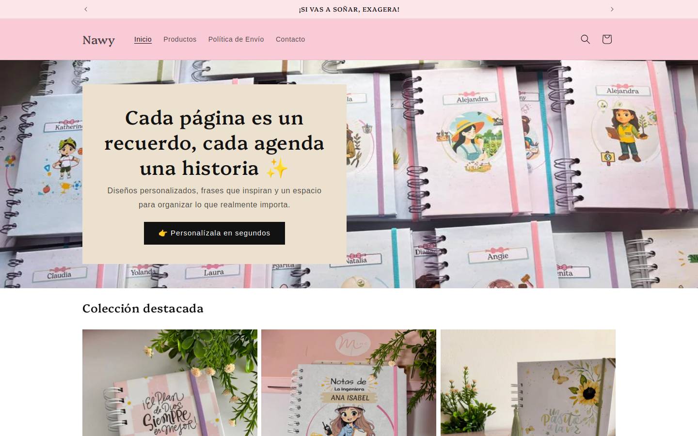 agendasnawy.com homepage screenshot