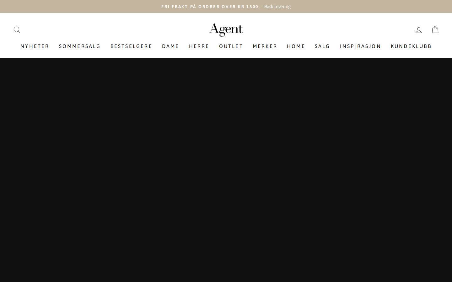 Agent homepage screenshot