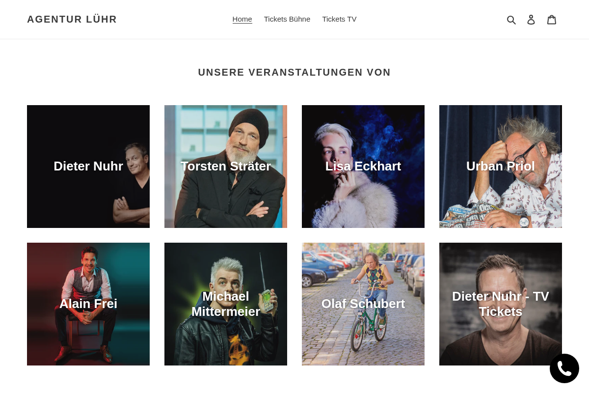 Agentur Lühr homepage screenshot