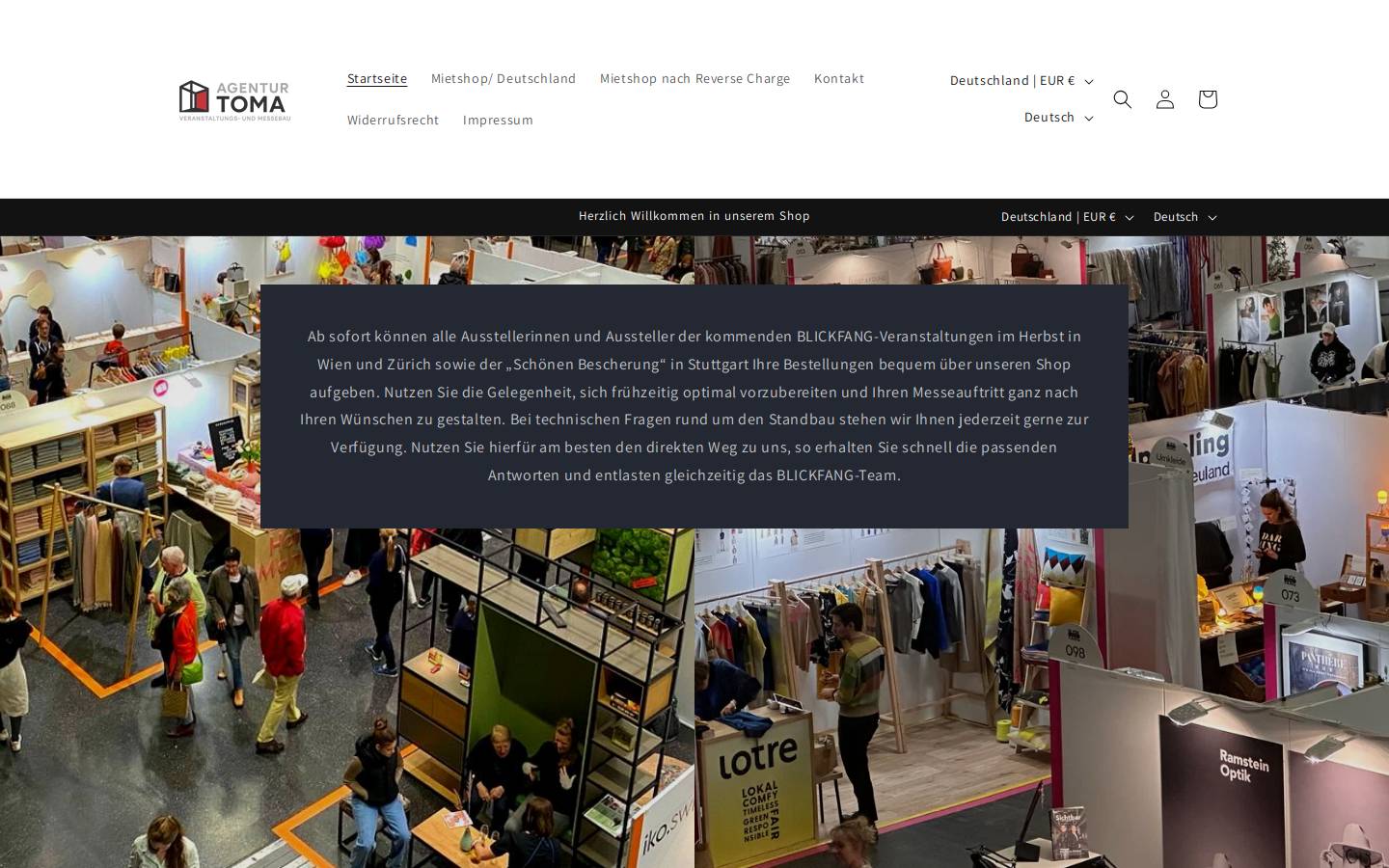 agenturtoma.com homepage screenshot