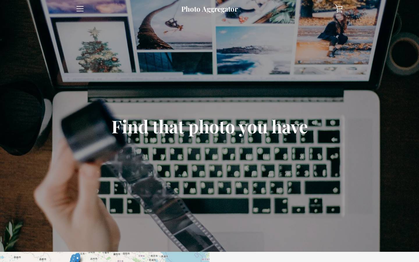 aggregator.photo homepage screenshot
