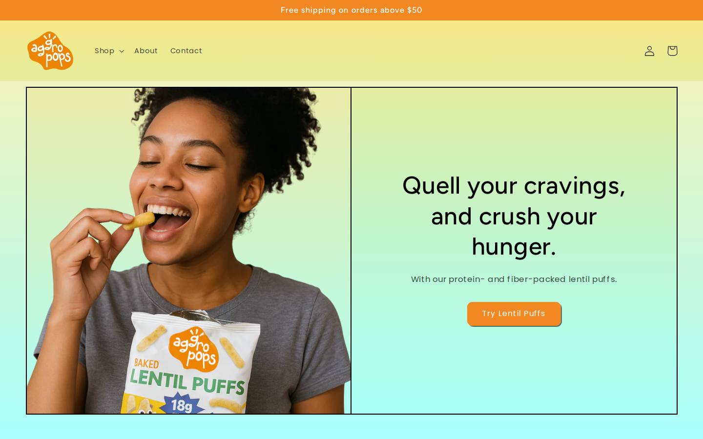 aggropops.com homepage screenshot