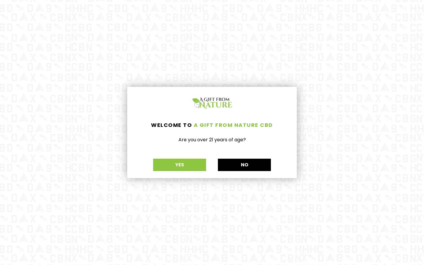 agiftfromnaturecbd.com homepage screenshot