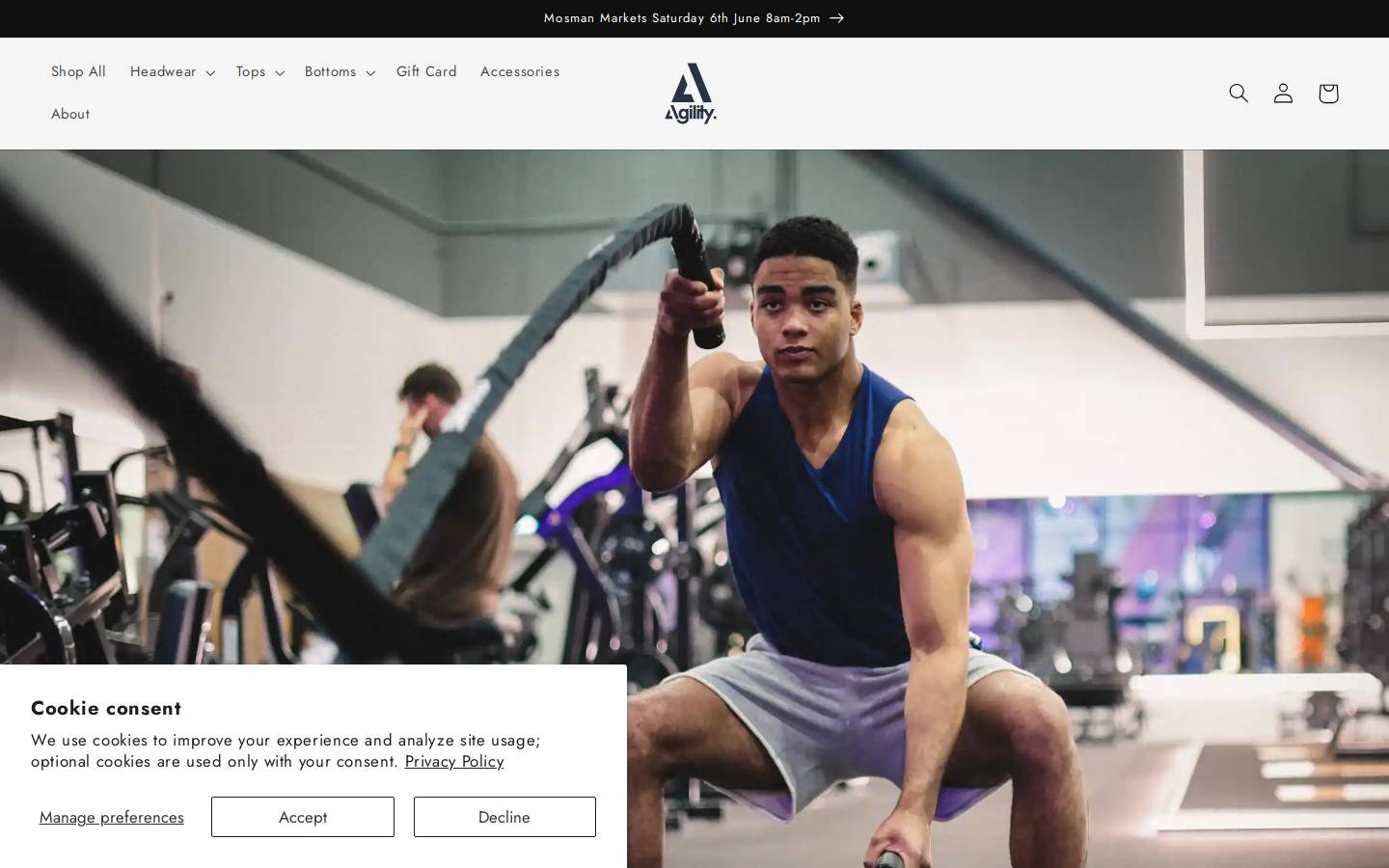 Agility homepage screenshot