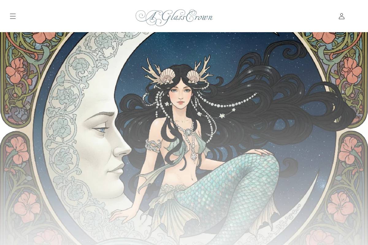 aglasscrown.com homepage screenshot