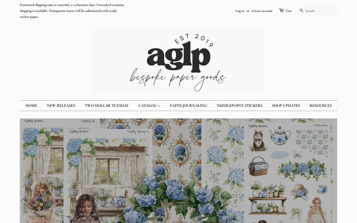 aglitterylifeplans.com homepage screenshot