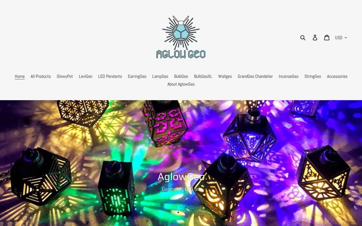 aglowgeo.com homepage screenshot