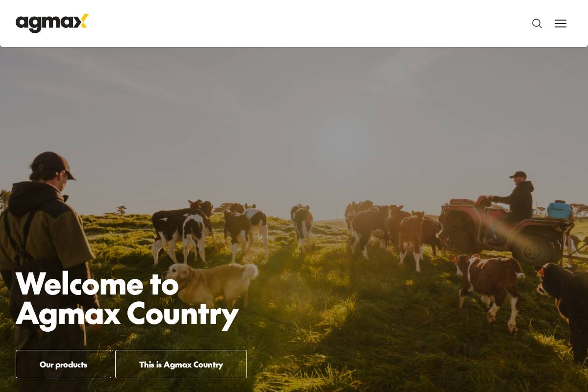 Agmax Industries Ltd homepage screenshot