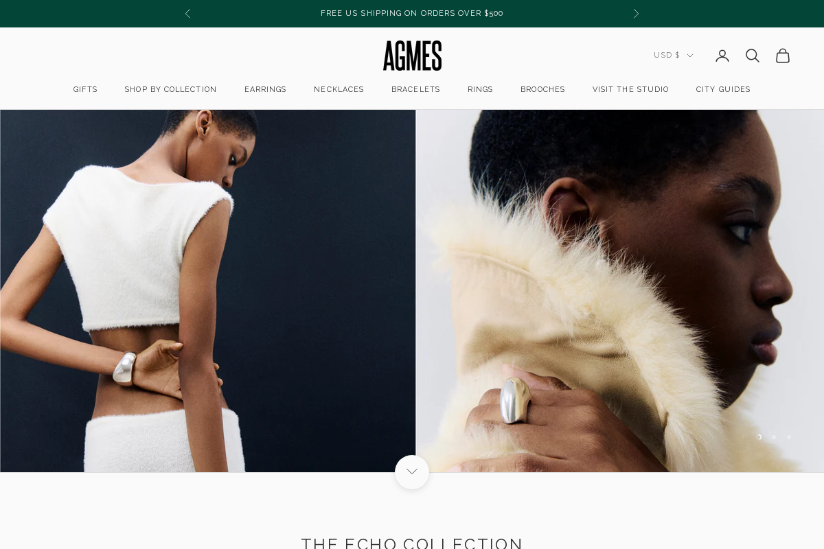 AGMES homepage screenshot