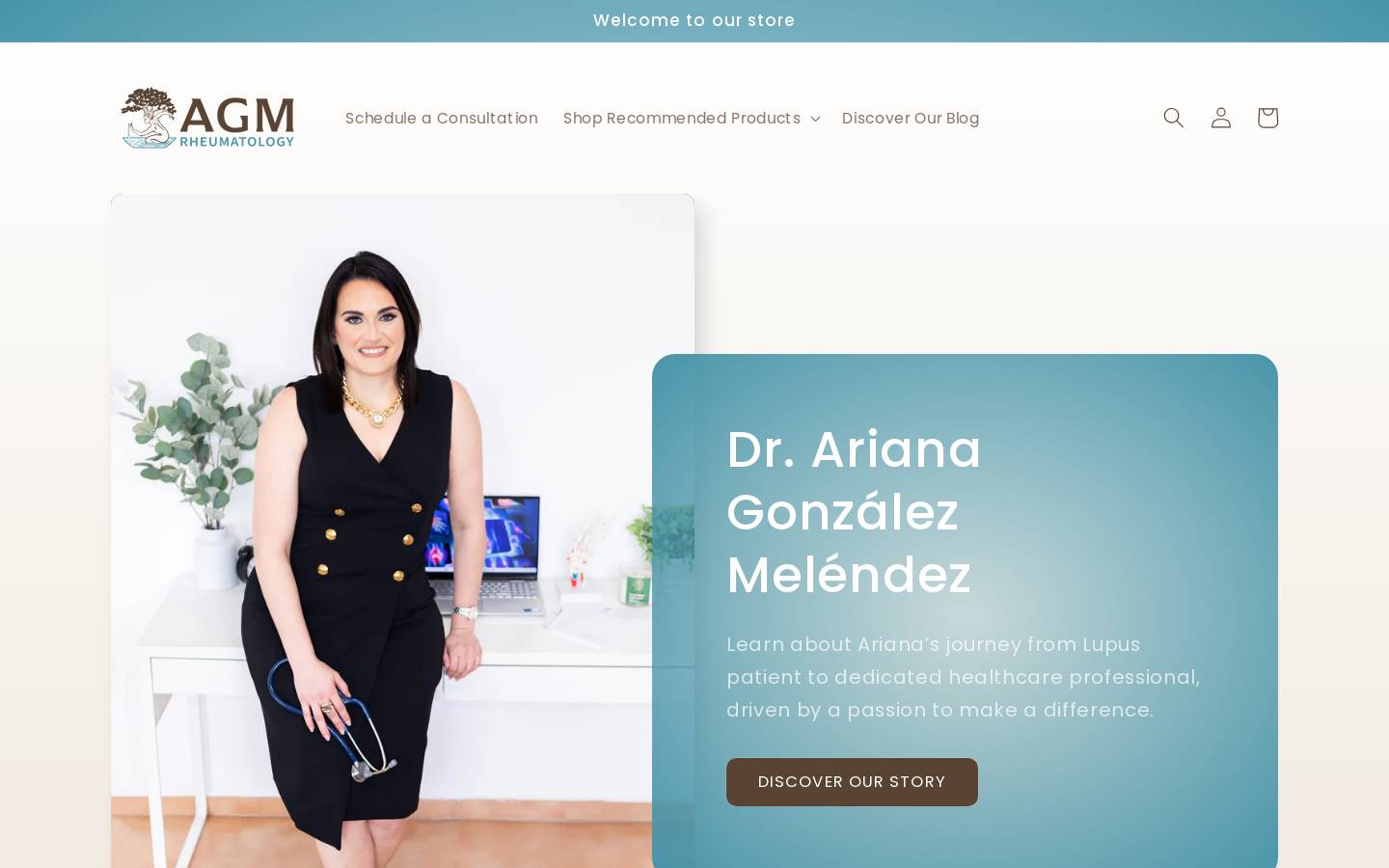 agmreuma.com homepage screenshot