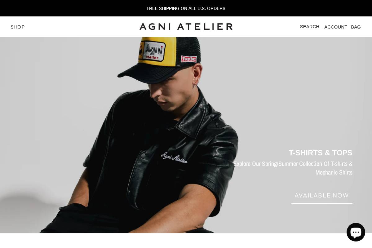 agniatelier.com homepage screenshot