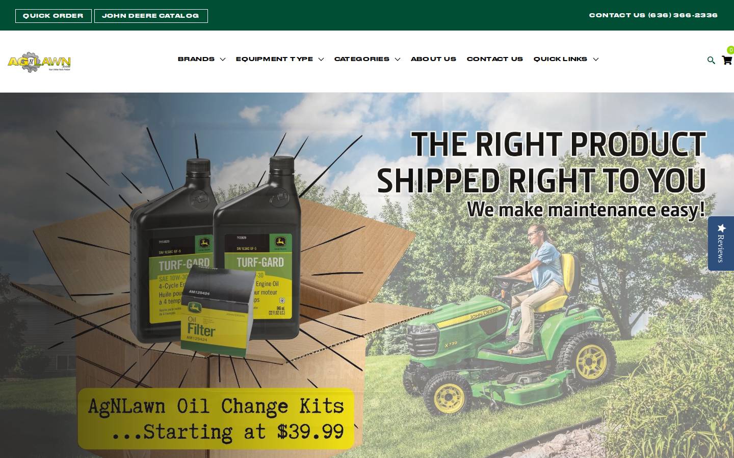 agnlawn.com homepage screenshot