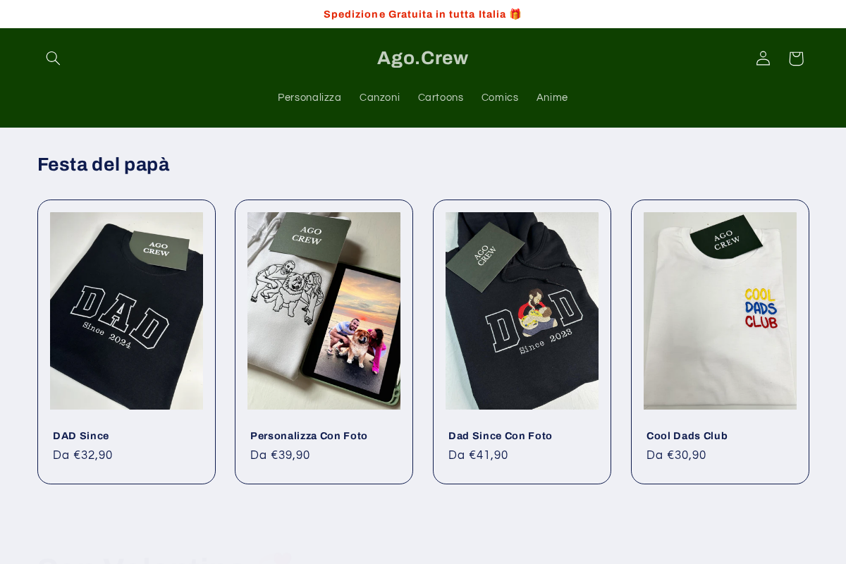 Ago.Crew homepage screenshot