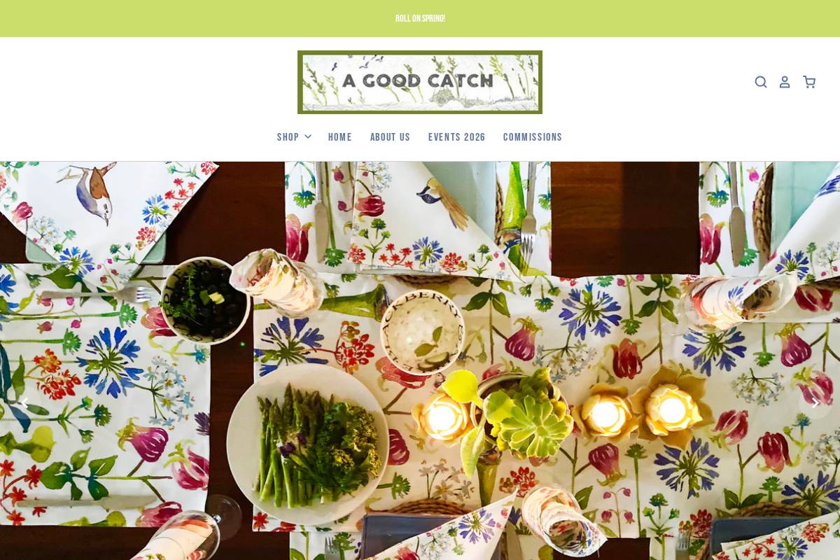 agoodcatch.us homepage screenshot