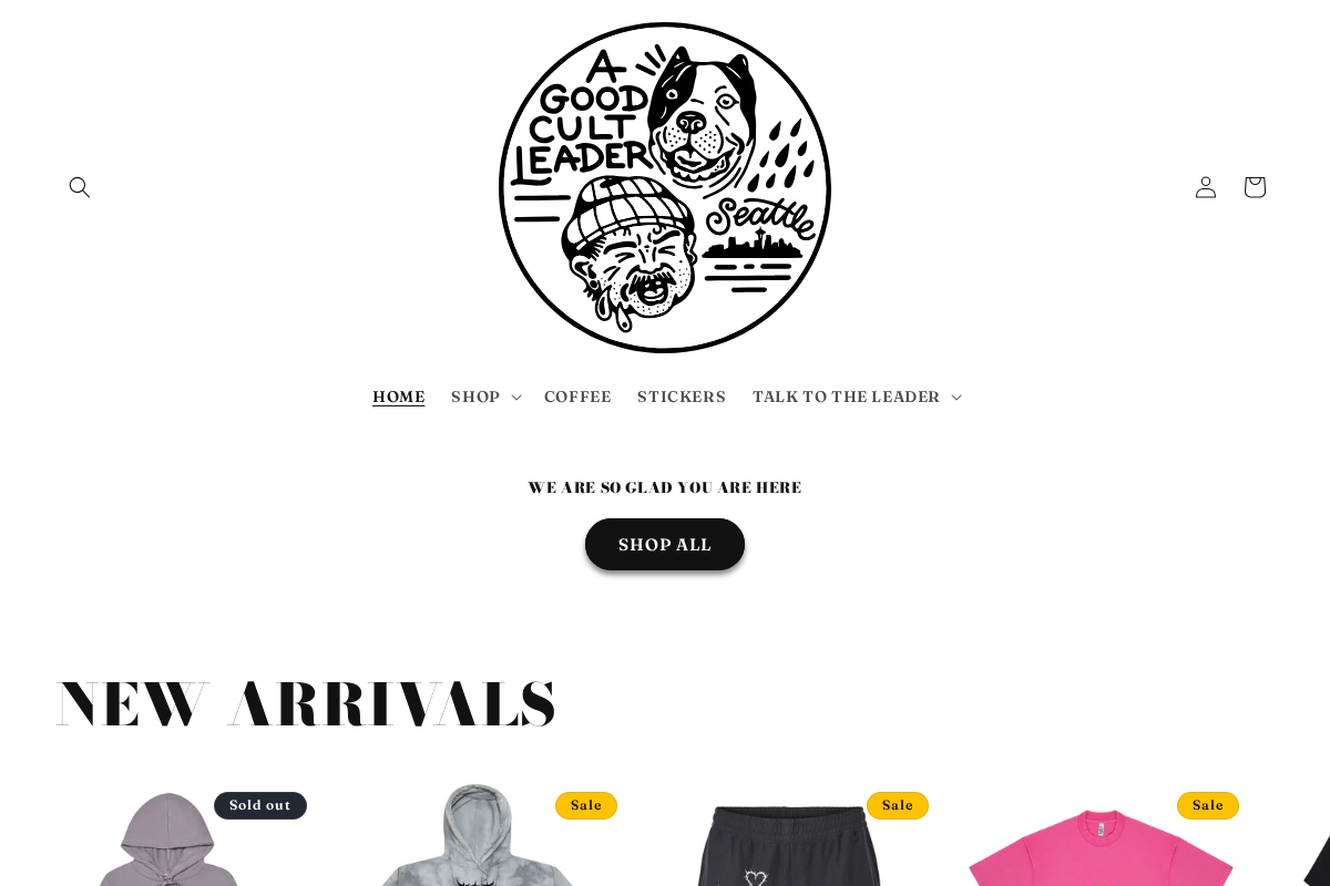 A Good Cult homepage screenshot