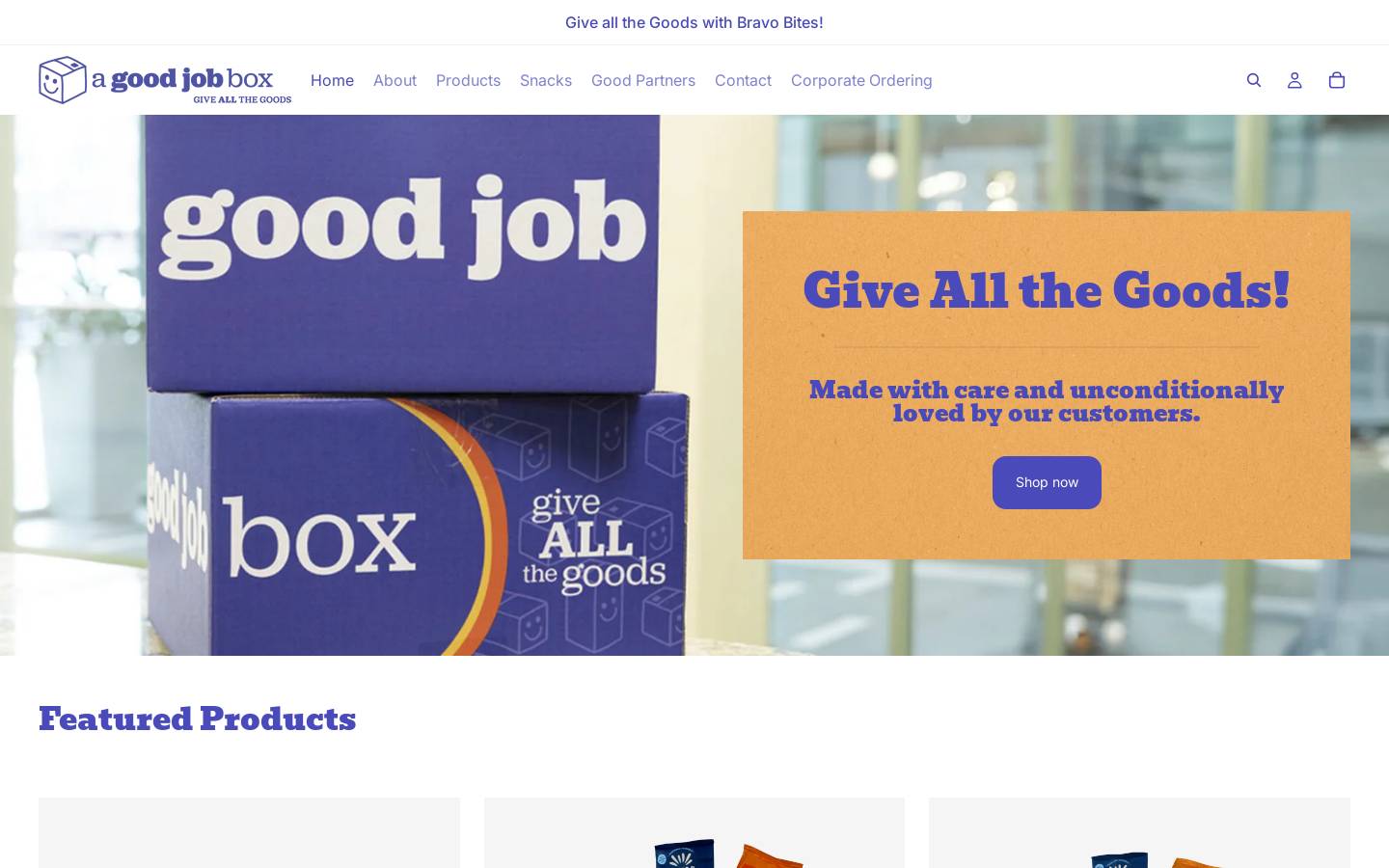 agoodjobbox.org homepage screenshot