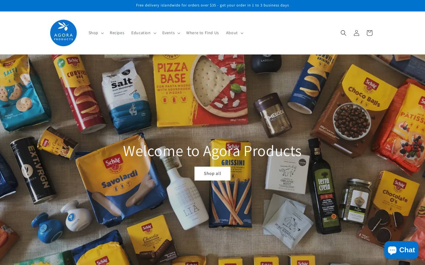 agoraproducts.com.sg homepage screenshot