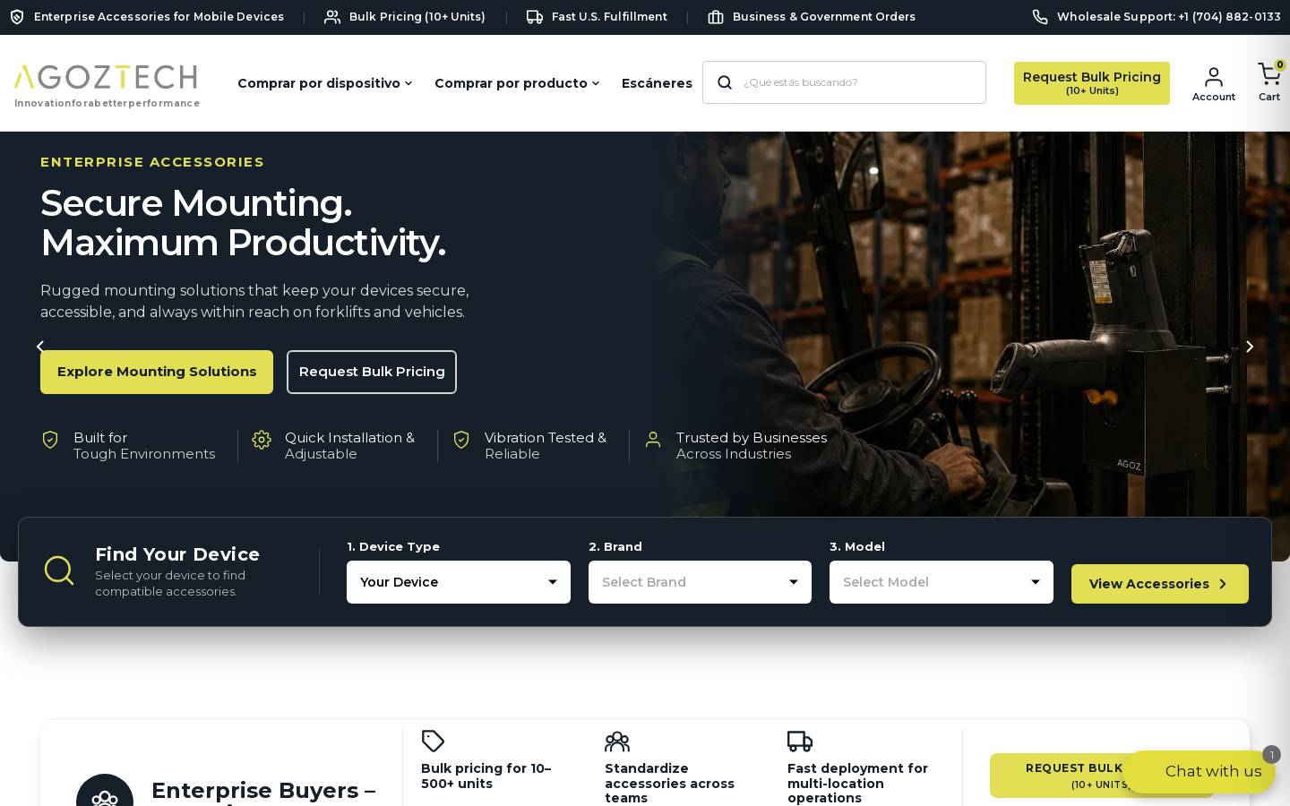 AgozTech LLC homepage screenshot