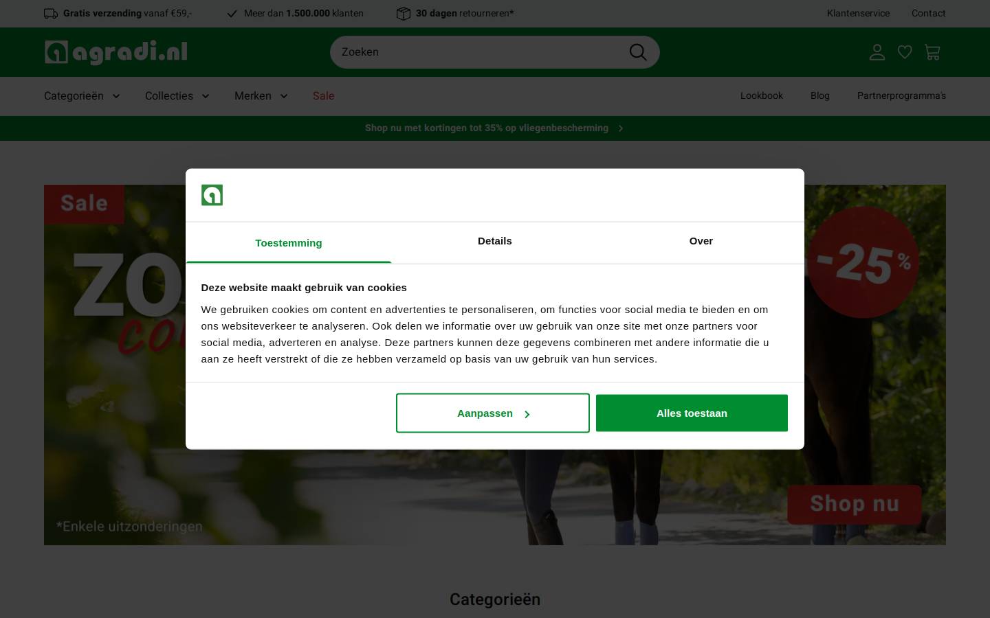 Agradi BV homepage screenshot