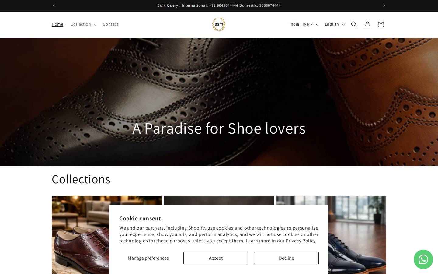 agrashoemart.com homepage screenshot