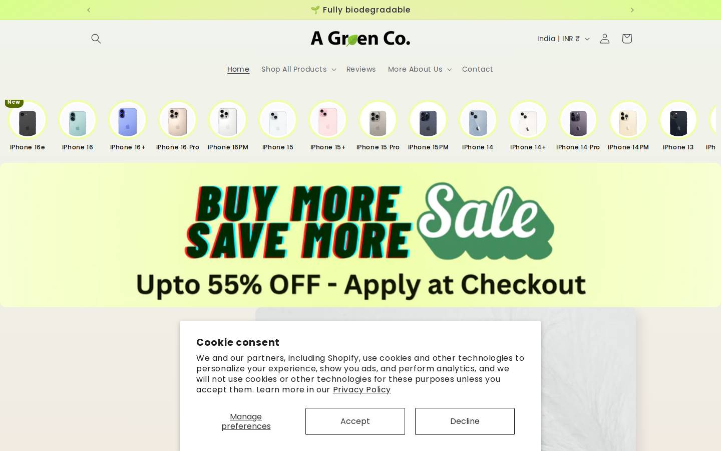 agreenco.in homepage screenshot