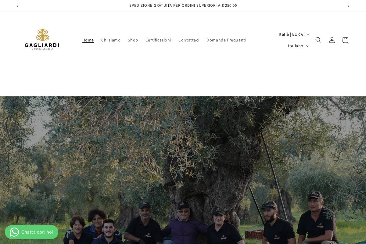 Agricola Gagliardi™ homepage screenshot