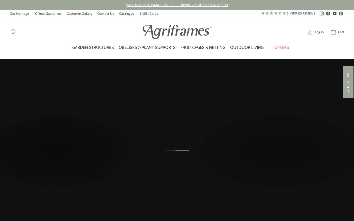 agriframes.us homepage screenshot