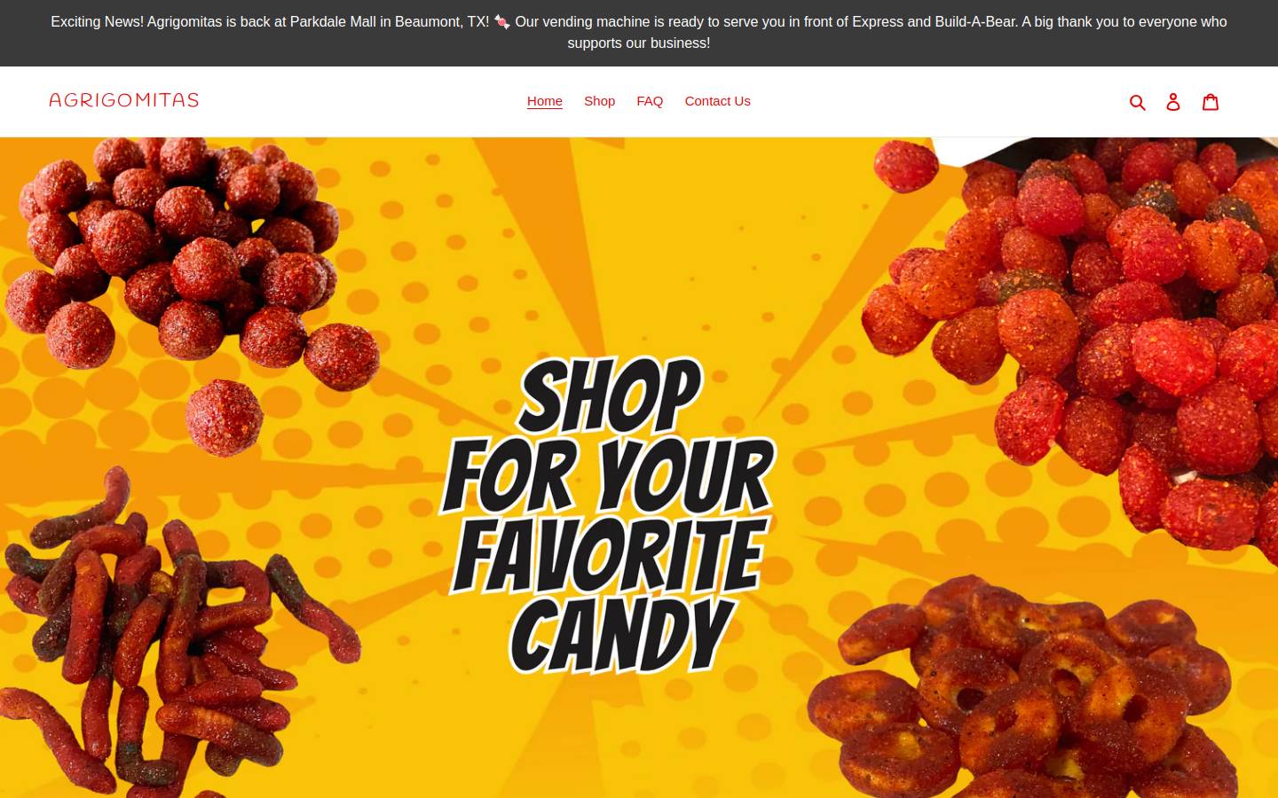 agrigomitas.com homepage screenshot