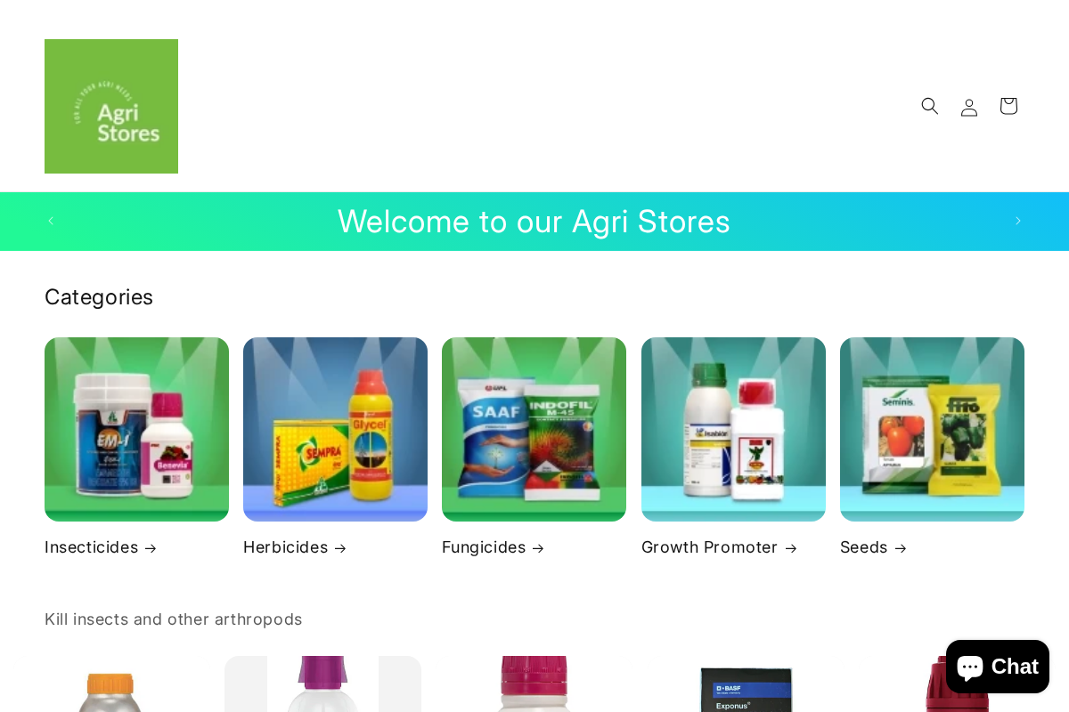 Agri Stores homepage screenshot