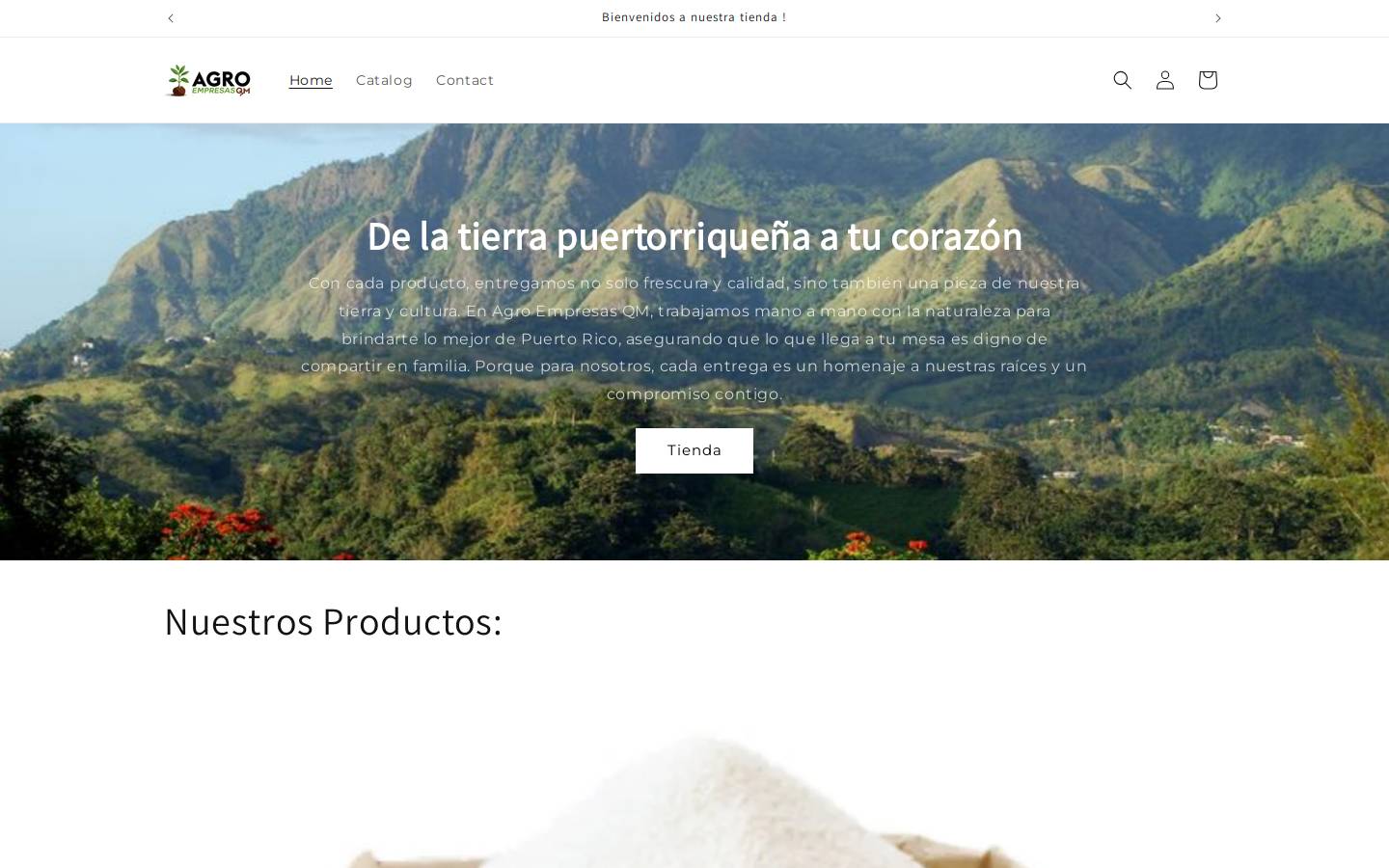 agroempresasqm.com homepage screenshot