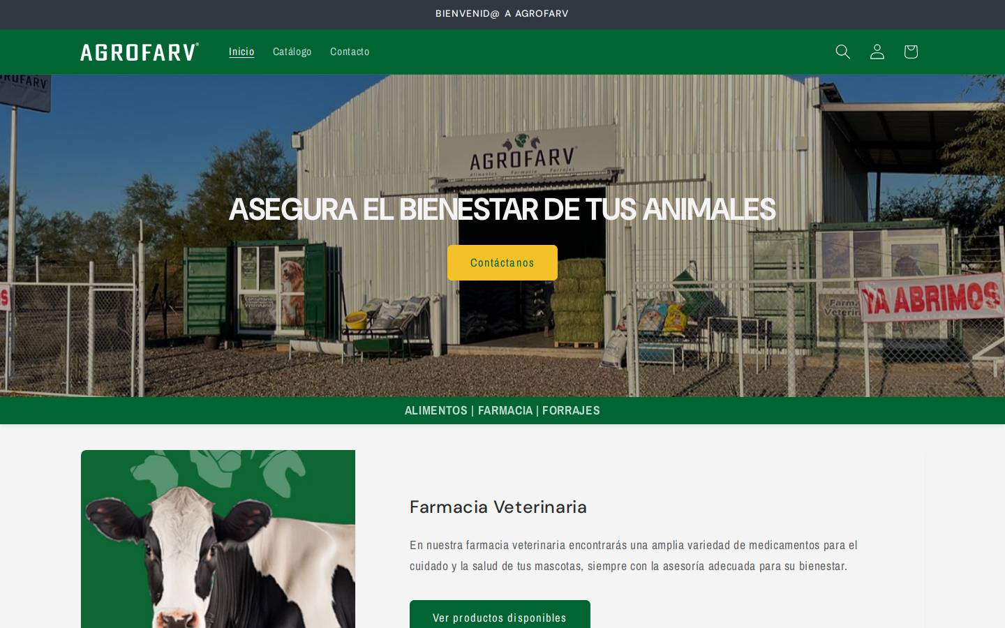 agrofarv.com homepage screenshot