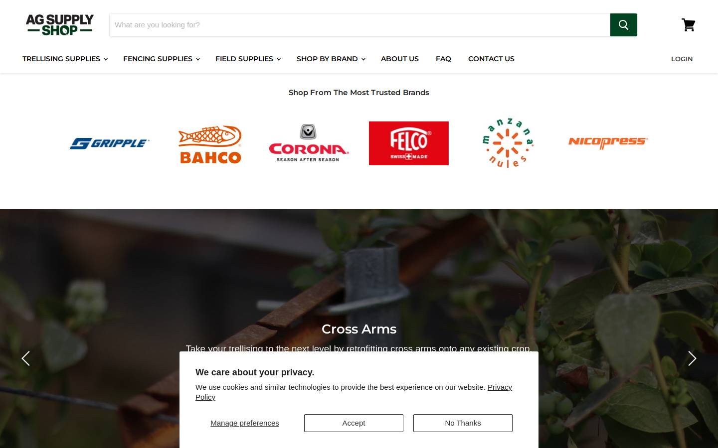 agsupplyshop.com homepage screenshot