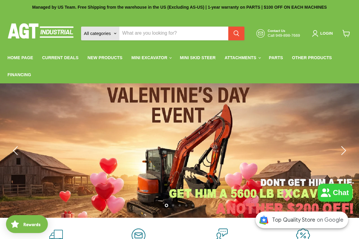 Agtequipment homepage screenshot