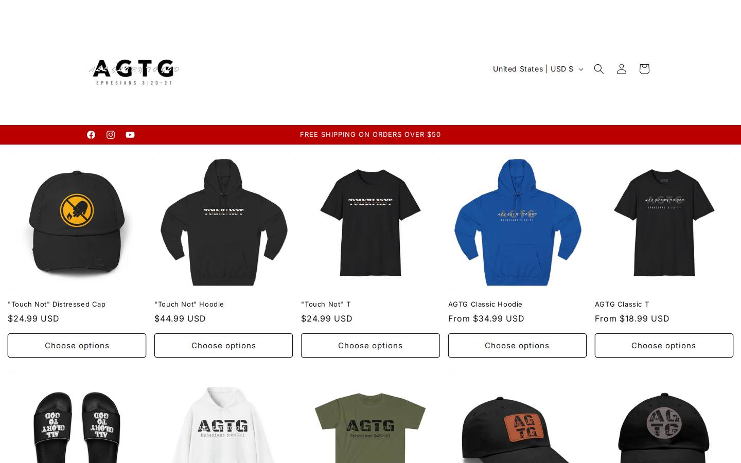 agtglife.com homepage screenshot