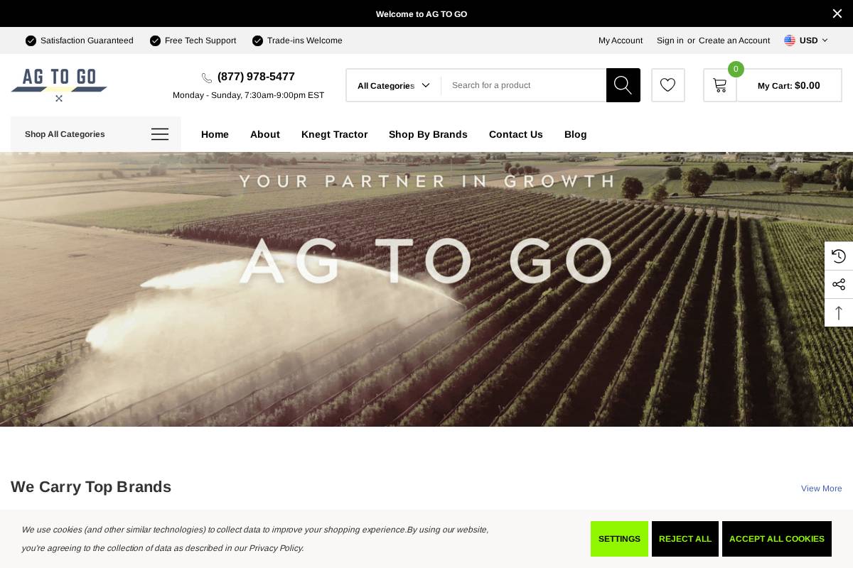 agtogo.com homepage screenshot